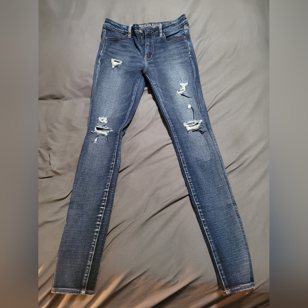 AE Next Level Jeggings Sz 8 Extra Long